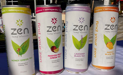 cans of zen tea